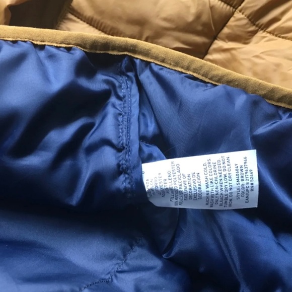 Swiss Tech Zippered Puffer Vest Tan Brown Men's Size:XL (46-48) - Picture 8 of 13